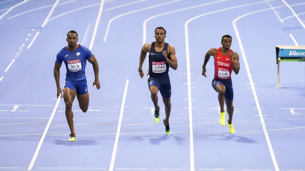 Anticipation Builds for Men's 100m Sprint Final at Major Athletic Event