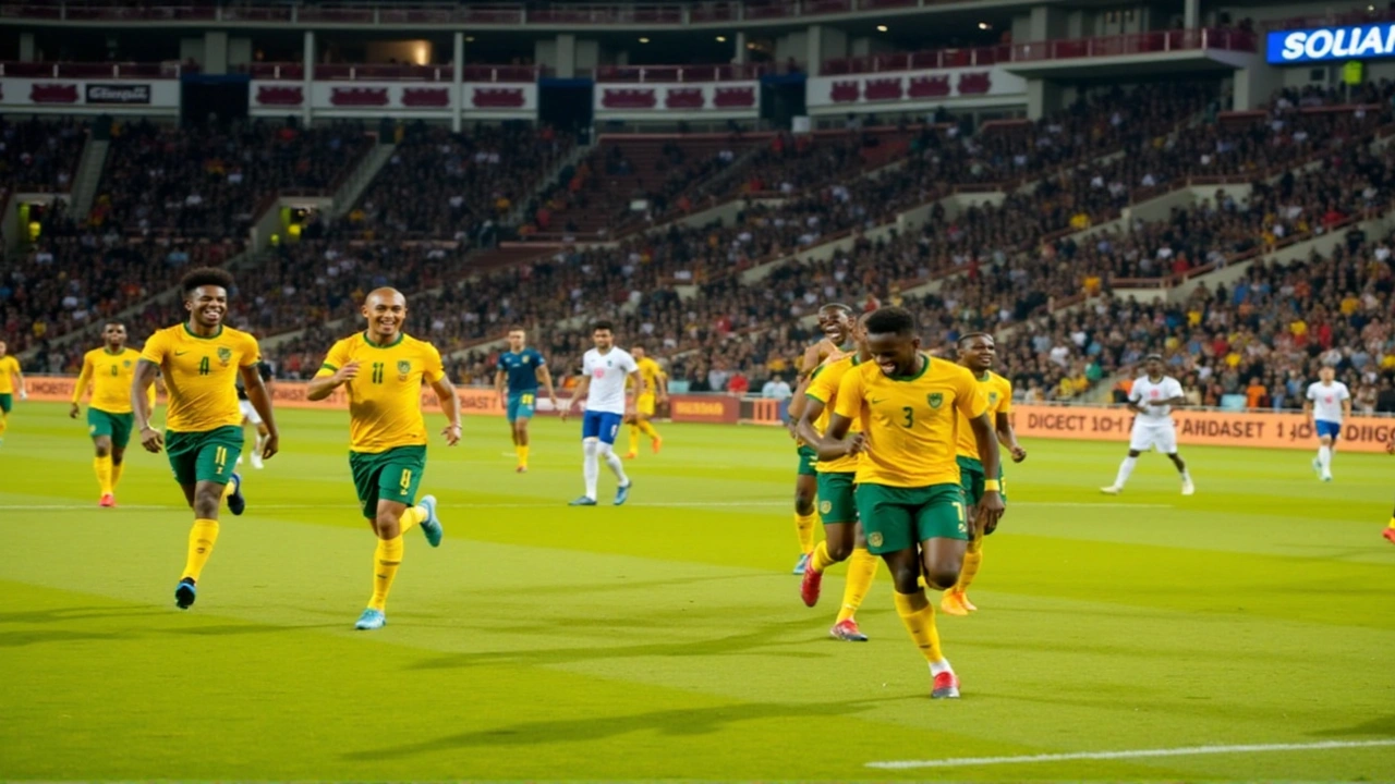 Bafana Bafana's Triumphant 2-0 Win Over Uganda in AFCON 2025 Qualifiers